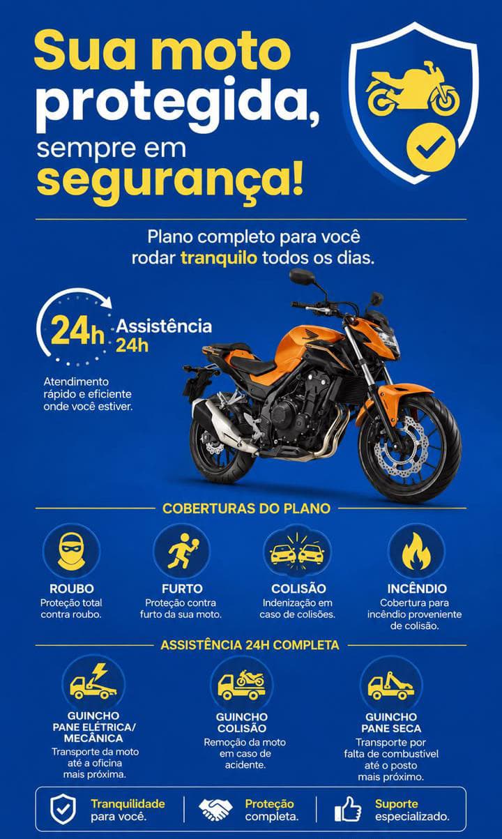 Material da Universo AGV com proteção e assistência para moto